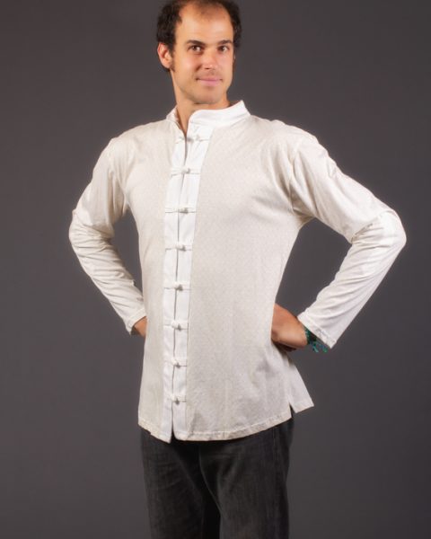 peaceful mind shirt chinese style  ayam creation eco-spiritual clothing
